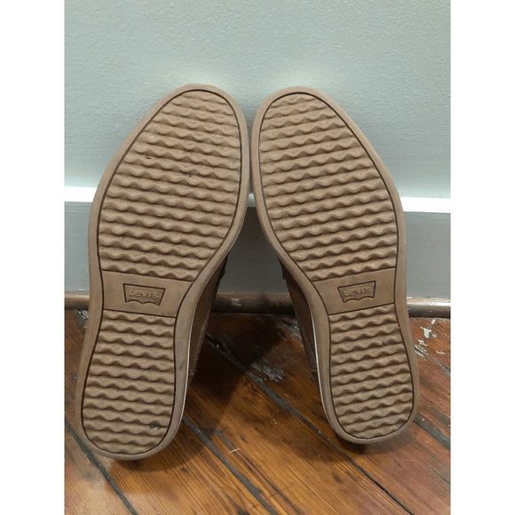 LEVI'S® MEN’S PIPER SNEAKERS Medium Brown Shoes, Size 9.5 - Picture 6 of 8